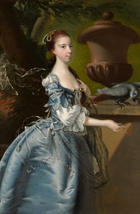 简·蒙克小姐，1760年 作者 德比的约瑟夫·赖特